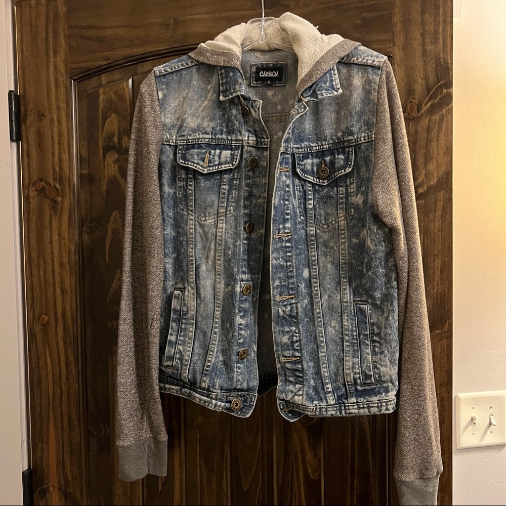hooded Denim jacket